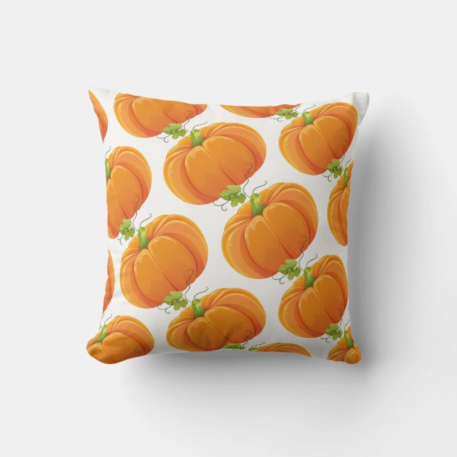 Almohada de calabaza de la cosecha otoño (Anverso)