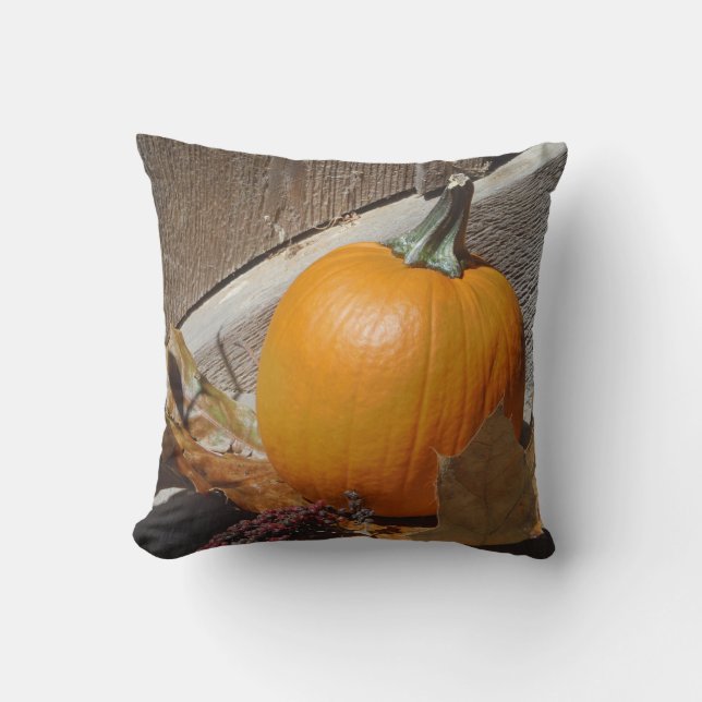 Almohada de calabaza de otoño (Anverso)