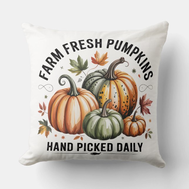 Almohada de Calabazas Frescas de la Granja (Anverso)
