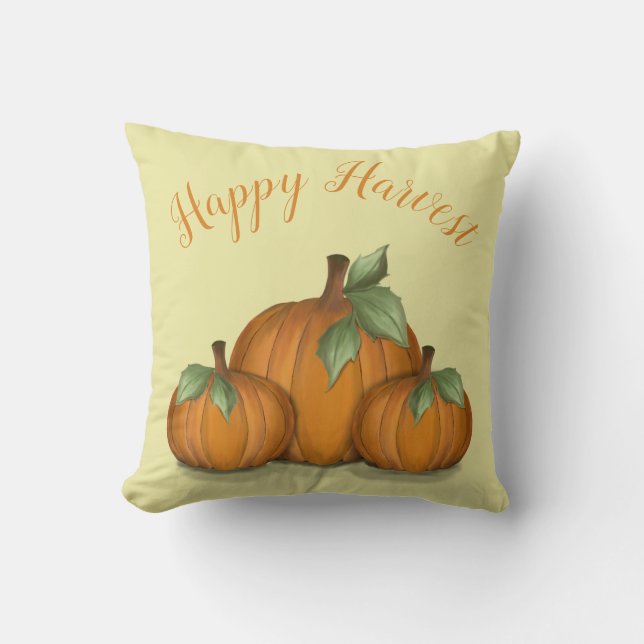 Almohada de Calabazas Pintadas (Anverso)
