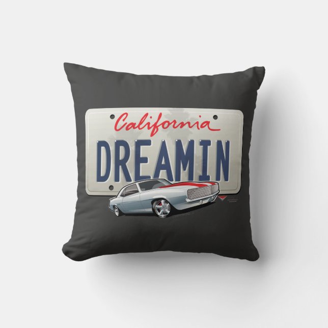 ALMOHADA de California Dreamin Camaro (Anverso)