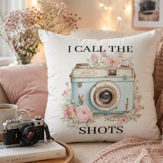 Almohada de cámara retro linda | Lo de fotografía