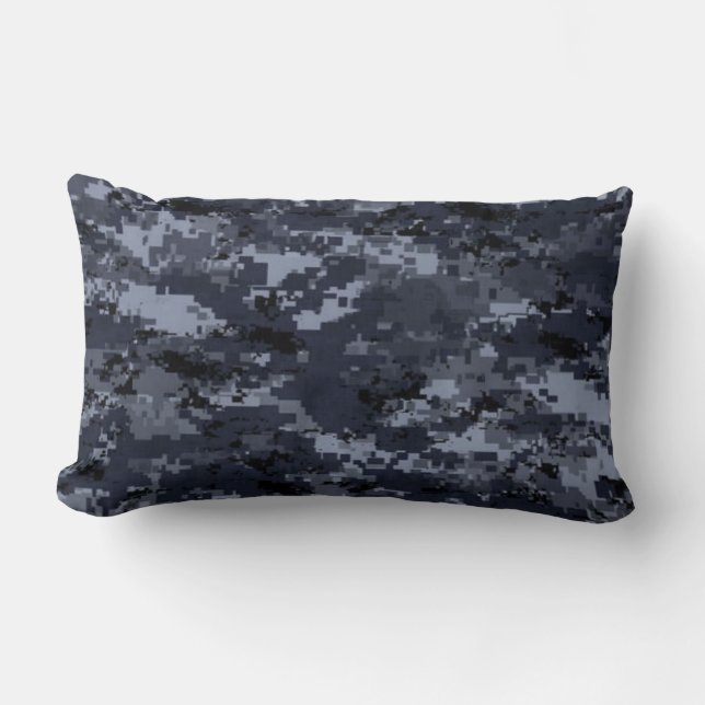 Almohada de Camo Digital Azul Militar de Estados U (Anverso)