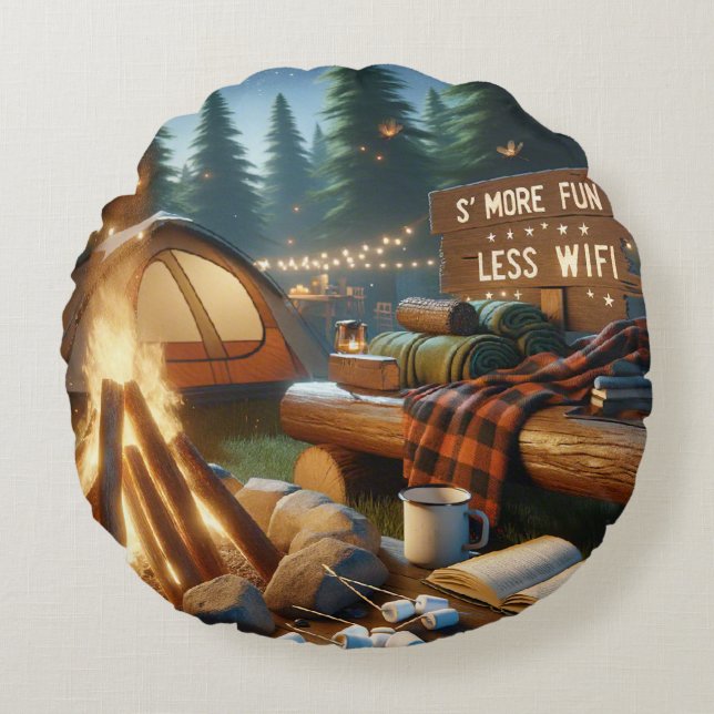 Almohada de camping más divertida – Decoración rús (Anverso)