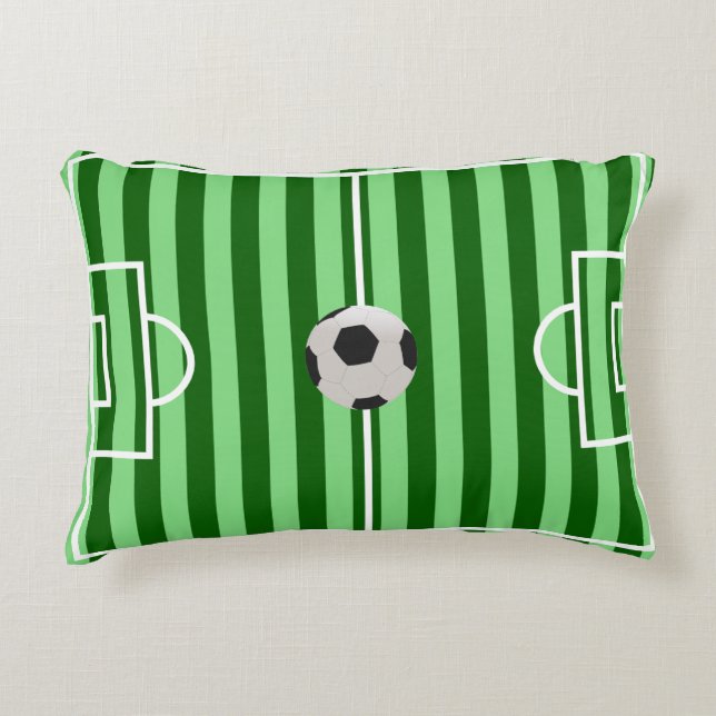 Almohada de campo de fútbol - Regalos de fútbol ún (Anverso)