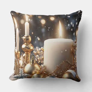Almohada de Candelas Navideñas