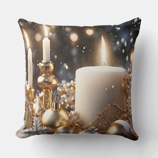 Almohada de Candelas Navideñas (Anverso)