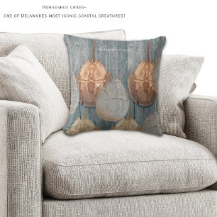 Almohada de cangrejo herradura de Delaware – Decor