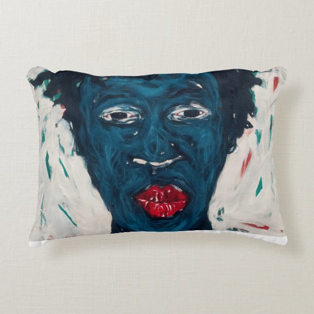 Almohada de cara africana (Anverso)