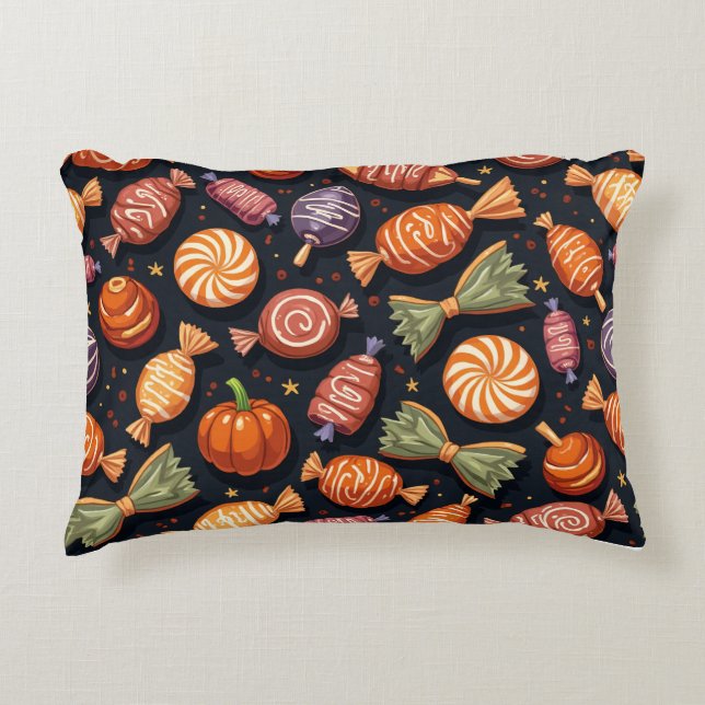 almohada de caramelo de día de halloween (Anverso)