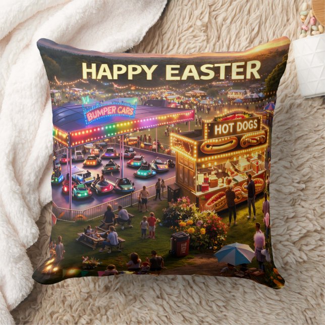 Almohada de carnaval de Pascua feliz (Manta)