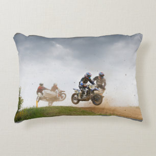 almohada de carreras de Motocross con el nombre de
