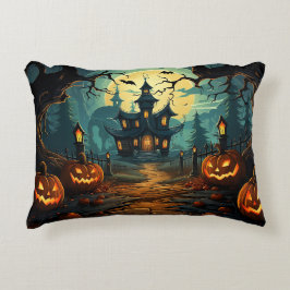 Almohada de Casa Embrujada de Halloween