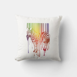 almohada de cebra abstracta