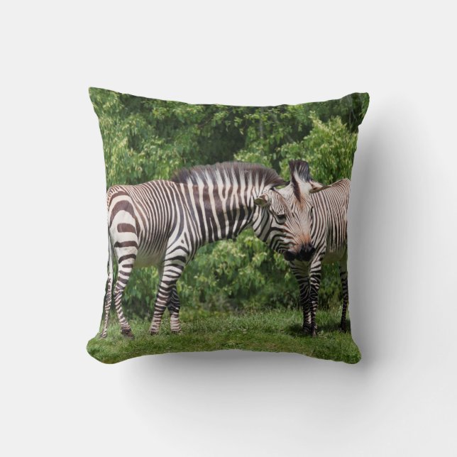 Almohada de Cebras enamoradas (Anverso)
