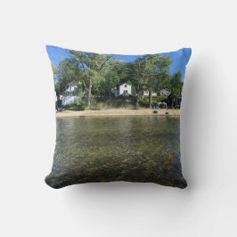 Almohada de Champlain del lago del campo y del