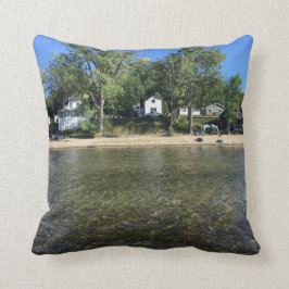 Almohada de Champlain del lago del campo y del
