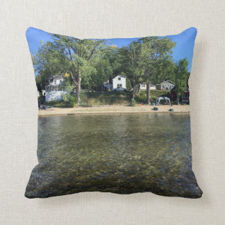 Almohada de Champlain del lago del campo y del