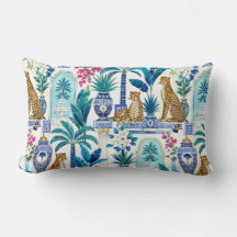 Almohada de Chinoiserie Cheetah