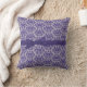 almohada de cinta gris púrpura de Damask "Kangaroo (Blanket)