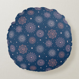 Almohada de círculo de color negro