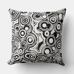 almohada de círculos abstractos