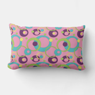 Almohada de Círculos Rosados Funky