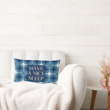 Almohada de cita acogedora para dulces sueños y re