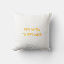 Almohada de cita divertida de Gen Z: 99% Delulu, 1