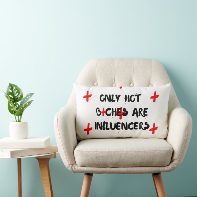 Almohada de cita divertida para influencer para de (Silla)