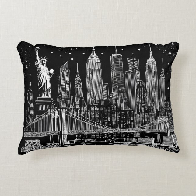 almohada de ciudad de nueva york (Anverso)