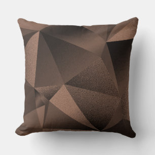 Almohada de cobre con facetas geométricas de diama