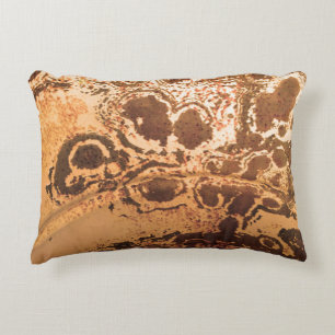 Almohada de cobre del acento del teñido anudado