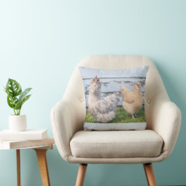 Almohada de cocina de granja Dos Pollos