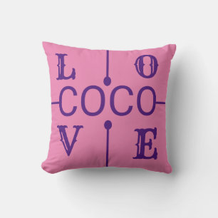 almohada de coco elegante