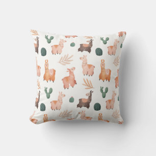 Almohada de cojín con estampado de llama