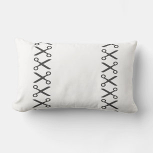 Almohada De Cojín Con Patrón De Tijeras Elegantes