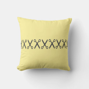 Almohada De Cojín Con Patrón De Tijeras Elegantes