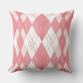 almohada de cojín con patrón rosa