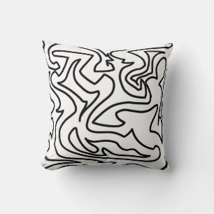 Almohada de Cojín de Arte Abstracto con Estilo