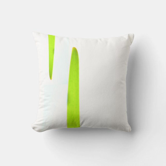 Almohada de cojín de césped verde brillante minima (Anverso)