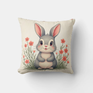 almohada de cojín de conejo súper lindo
