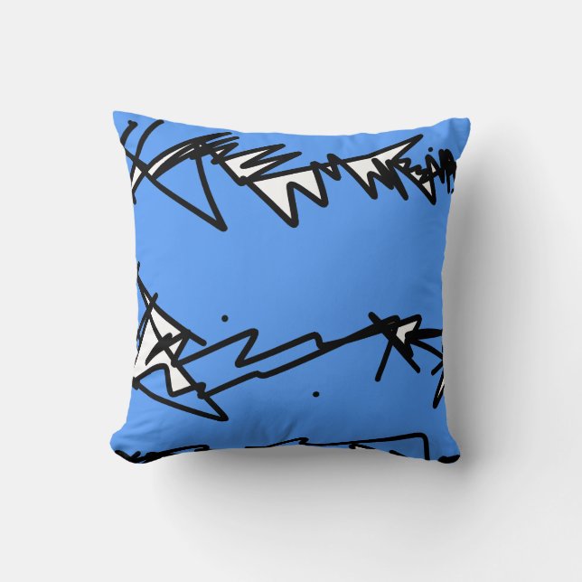 Almohada de cojín de dibujo de arte abstracto (Anverso)