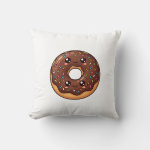 Almohada de cojín de donut con sprinkles de chocol