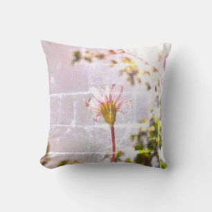 Almohada de cojín de flor de margarita azul estili