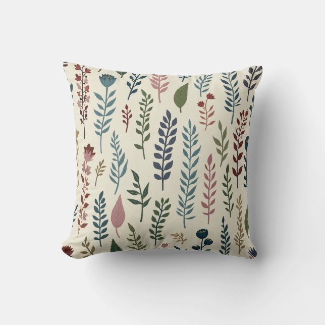 almohada de cojín de flores (Anverso)