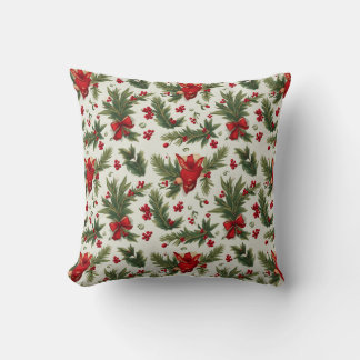 almohada de cojín de flores navidades