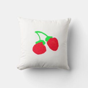 Almohada de Cojín de Frutas Rojas Lindas