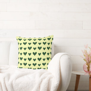 almohada de cojín de patrón cardíaco