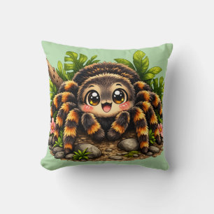Almohada de cojín de tarántula Kawaii adorable